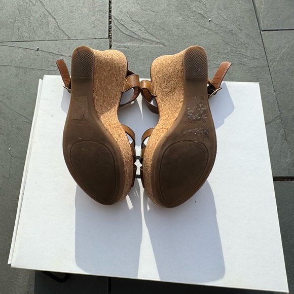 Aldo Toomer Wedges Brown Size 6 - Picture 7 of 7